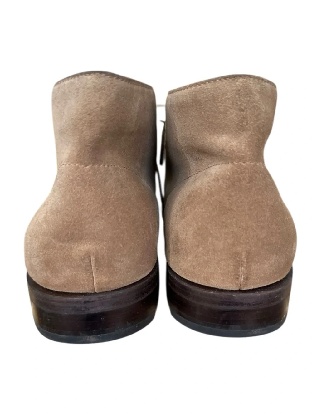 J.CREW Bennett Suede Chukka Boots‎ Tan Leather Lace Up Minimalist Classic 10.5